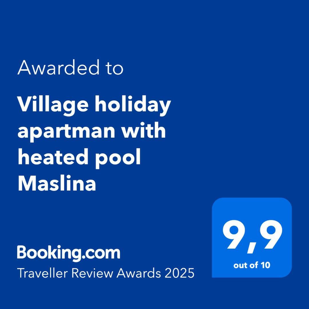 Village Holiday Apartman With Heated Pool Maslina Kostanje Exteriör bild
